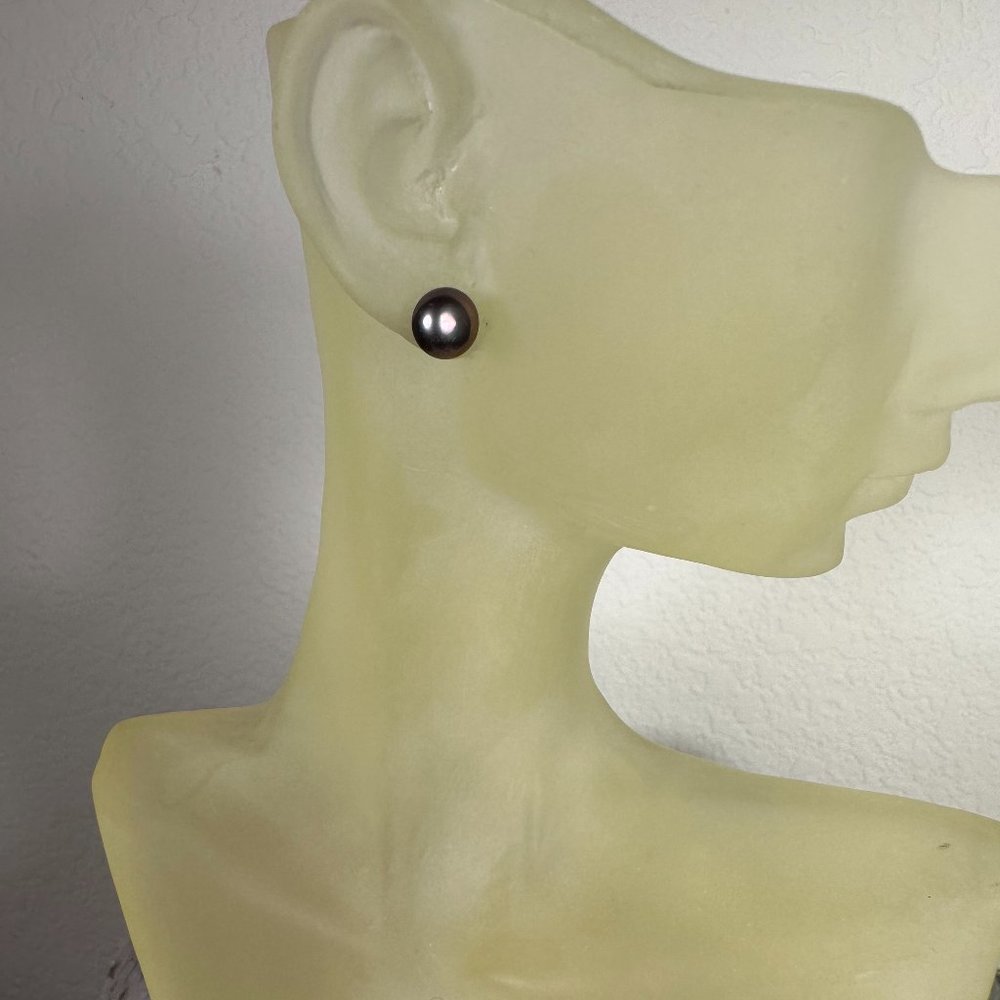 NEW Real 14K and Genuine Pearl Stud Earrings